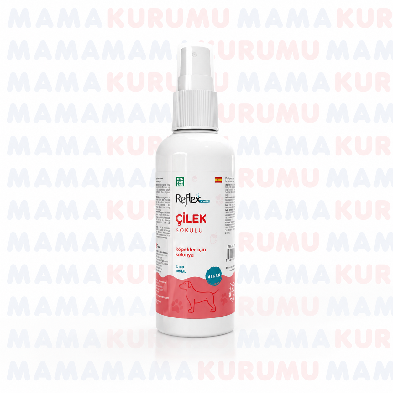 Reflex Care Çilek Kokulu Köpek Kolonyası & Tüy Ferahlatıcı Sprey (125 ml)